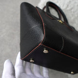 ヴィヴィアン・ウエストウッド オーブ レザー 2way ミニ ハンドバッグ / ショルダーバッグ ブラック - NEWSED