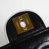 シャネル ココマーク ミニマトラッセ ターンロック ラムスキン 2way チェーン ショルダーバッグ ブラック 1番台7桁 - NEWSED