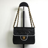 シャネル ココマーク ミニマトラッセ ターンロック ラムスキン 2way チェーン ショルダーバッグ ブラック 1番台7桁 - NEWSED