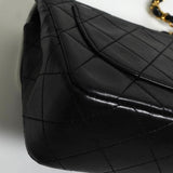 シャネル ココマーク ミニマトラッセ ターンロック ラムスキン 2way チェーン ショルダーバッグ ブラック 1番台7桁 - NEWSED