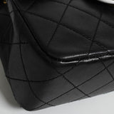 シャネル ココマーク ミニマトラッセ ターンロック ラムスキン 2way チェーン ショルダーバッグ ブラック 1番台7桁 - NEWSED