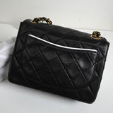 シャネル ココマーク ミニマトラッセ ターンロック ラムスキン 2way チェーン ショルダーバッグ ブラック 1番台7桁 - NEWSED