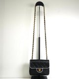 シャネル ココマーク ミニマトラッセ ターンロック ラムスキン 2way チェーン ショルダーバッグ ブラック 1番台7桁 - NEWSED