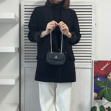 ヴィヴィアン ウエストウッド オーブ ヴィーガンレザー チェーン ミニ ショルダーバッグ 2way ポシェット シルバー ブラック - NEWSED