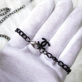 シャネル ノベルティ ココマーク パテントレザー 2way チェーン ショルダーバッグ ブラック - NEWSED