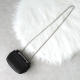 ヴィヴィアン ウエストウッド オーブ ヴィーガンレザー チェーン ミニ ショルダーバッグ 2way ポシェット シルバー ブラック - NEWSED