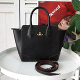 ヴィヴィアン・ウエストウッド オーブ レザー 2way ミニ ハンドバッグ / ショルダーバッグ ブラック - NEWSED