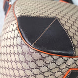 セリーヌ マカダム キャンバス / レザー 2way ボストンバッグ ベージュ / ブラウン - NEWSED