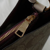 コーチ スモール タウン バケット バッグ シグネチャー 2way ショルダーバッグ ハンドバッグ ブラウン 2312 - NEWSED