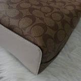 コーチ スモール タウン バケット バッグ シグネチャー 2way ショルダーバッグ ハンドバッグ ブラウン 2312 - NEWSED