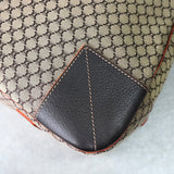 セリーヌ マカダム キャンバス / レザー 2way ボストンバッグ ベージュ / ブラウン - NEWSED