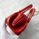 ヴィヴィアン ウエストウッド オーブ パテントレザー チェーンショルダー 2way ハンドバッグ ショルダーバッグ レッド - NEWSED