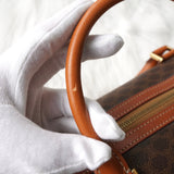 セリーヌ マカダム 2way ミニボストンバッグ ショルダーバッグ ブラウン - NEWSED