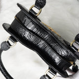 ヴィヴィアン ウエストウッド オーブ ハート型 クロコ エナメル 2way ハンドバッグ ショルダーバッグ ブラック 保存袋付き - NEWSED