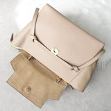 セリーヌ ベルトバッグ ミニ グレインドカーフスキン レザー 2way ハンドバッグ ショルダーバッグ ベージュ - NEWSED