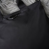 プラダ テスートナイロン / サフィアーノレザー 三角プレート 2way ハンドバッグ ショルダーバッグ ブラック - NEWSED