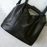 メゾンマルジェラ エムエムシックス レザー 2way ジャパニーズバッグ ハンドバッグ ショルダーバッグ ブラック - NEWSED