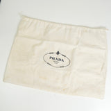 プラダ テスート ポコノ ナイロン トライアングルロゴ ギャザー 2way ハンドバッグ ショルダーバッグ ブラック - NEWSED