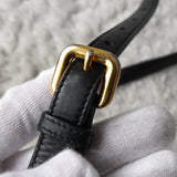 プラダ テスート ポコノ ナイロン/レザー 編み上げハンドル リボン ギャザー 2way ハンドバッグ ショルダーバッグ ブラック - NEWSED