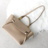 セリーヌ ベルトバッグ ミニ グレインドカーフスキン レザー 2way ハンドバッグ ショルダーバッグ ベージュ - NEWSED