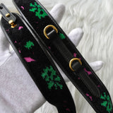 プラダ カナパ パイル 花柄 2way ハンドバッグ ショルダーバッグ ブラック - NEWSED