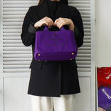 プラダ カナパ キャンバス 2way ハンドバッグ ショルダーバッグ パープル - NEWSED