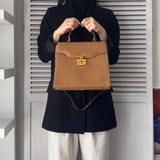 グッチ レディロック レザー 2way ハンドバッグ ショルダーバッグ キャメル - NEWSED