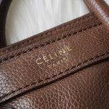 セリーヌ ラゲージ ナノショッパー レザー 2WAY ハンドバッグショルダーバッグ ブラウン - NEWSED