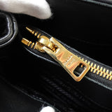 プラダ ロゴ ギャザー テスート ポコノ ナイロン 2way ハンドバッグ ショルダーバッグ ブラック - NEWSED