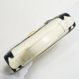 イヴ サンローラン ダイヤカット レザー 自立型 2way ミニ ハンドバッグ ショルダーバッグ ホワイト / ブラック レディース - NEWSED