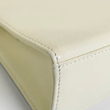 イヴ サンローラン ダイヤカット レザー 自立型 2way ミニ ハンドバッグ ショルダーバッグ ホワイト / ブラック レディース - NEWSED