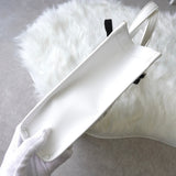 メゾンマルジェラ エムエムシックス レザー 2way ショルダーバッグ ハンドバッグ ホワイト - NEWSED