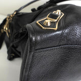 バレンシアガ ザ・シティ レザー 2way ハンドバッグ ショルダーバッグ ブラック - NEWSED