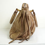 ミュウミュウ レザー 2way ハンドバッグ ショルダーバッグ ベージュ - NEWSED