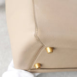 セリーヌ ベルトバッグ ミニ グレインドカーフスキン レザー 2way ハンドバッグ ショルダーバッグ ベージュ - NEWSED