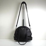 プラダ サフィアーノ レザー 2way トートバッグ ショルダーバッグ ブラック - NEWSED