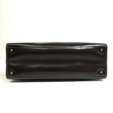 ロエベ ケリー型 自立型 2way レザー ハンドバッグ ショルダーバッグ ブラウン - NEWSED