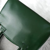 セリーヌ サークルロゴ レザー 2way ハンドバッグ ショルダーバッグ グリーン - NEWSED