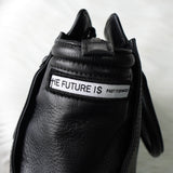 ディーゼル アイコン レザー 2way ハンドバッグ ショルダーバッグ ブラック - NEWSED