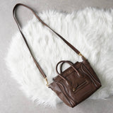 セリーヌ ラゲージ ナノショッパー レザー 2WAY ハンドバッグショルダーバッグ ブラウン - NEWSED