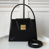 セリーヌ ガンチーニ金具 レザー 2way ショルダーバッグ ハンドバッグ ブラック - NEWSED