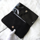 シャネル ノベルティ ココマーク パテントレザー 2way チェーン ショルダーバッグ ブラック - NEWSED