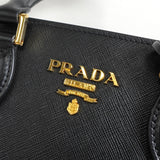プラダ サフィアーノ レザー 2way ハンドバッグ ショルダーバッグ ブラック - NEWSED