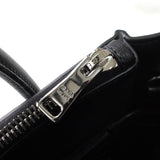 プラダ レザー 2way ハンドバッグ ショルダーバッグ 自立型 ブラック - NEWSED