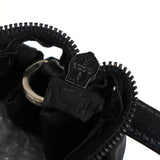 プラダ テスート ポコノ ナイロン トライアングルロゴ ギャザー 2way ハンドバッグ ショルダーバッグ ブラック - NEWSED