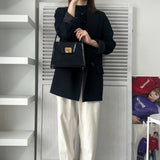 セリーヌ ガンチーニ金具 レザー 2way ショルダーバッグ ハンドバッグ ブラック - NEWSED