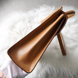 グッチ レディロック レザー 2way ハンドバッグ ショルダーバッグ キャメル - NEWSED