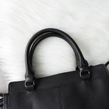 ディーゼル アイコン レザー 2way ハンドバッグ ショルダーバッグ ブラック - NEWSED