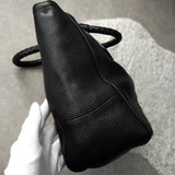 プラダ ヴィッテロダイノレザー 2way ハンドバッグ ショルダーバッグ 編み込みハンドル ブラック - NEWSED