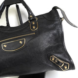 バレンシアガ ザ・シティ レザー 2way ハンドバッグ ショルダーバッグ ブラック - NEWSED